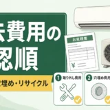 エアコン撤去費用で確認する取り外し、穴埋め、リサイクル料金の項目