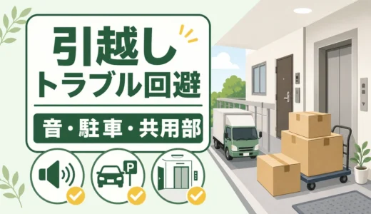 引越しの近隣トラブル回避｜搬出音・駐車・共用部の確認順