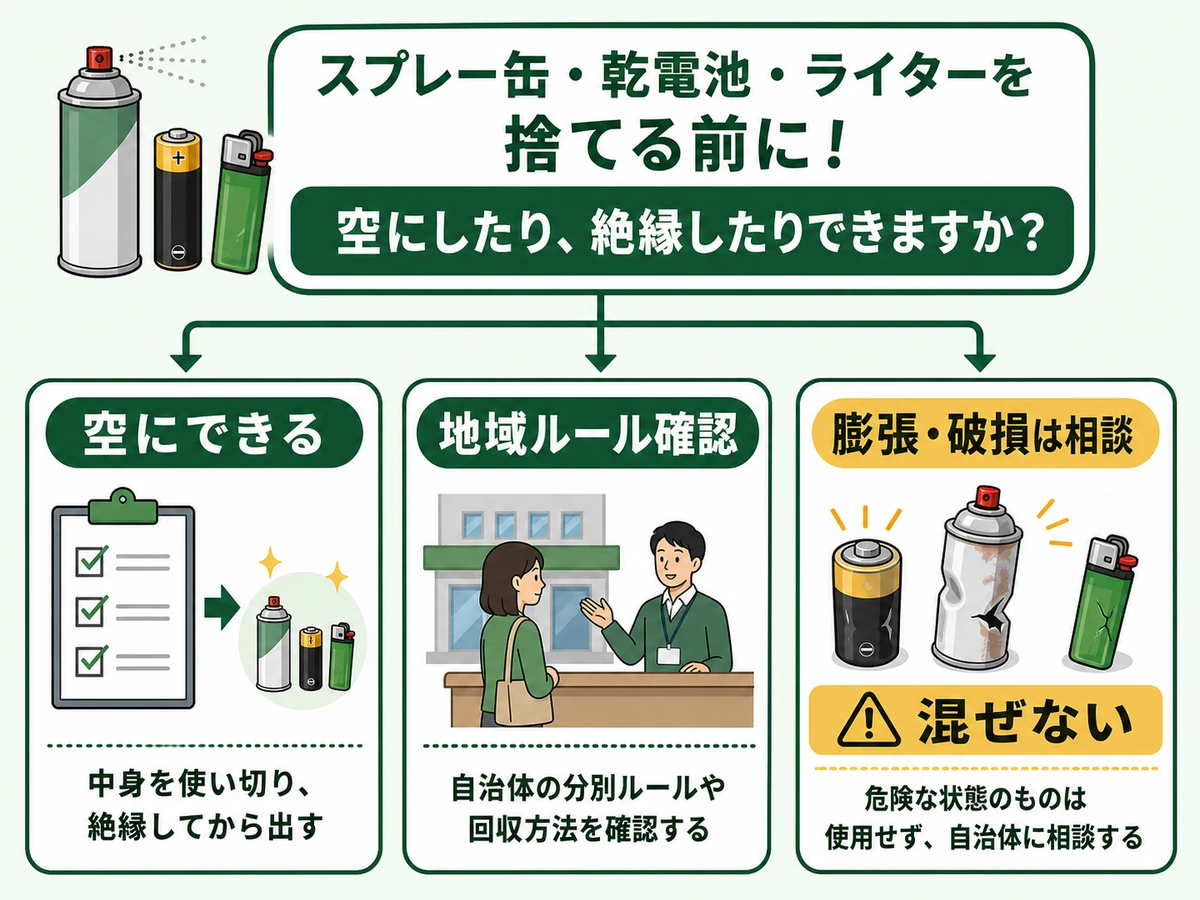 空にできるか地域ルール確認か相談かを分ける判断チャート
