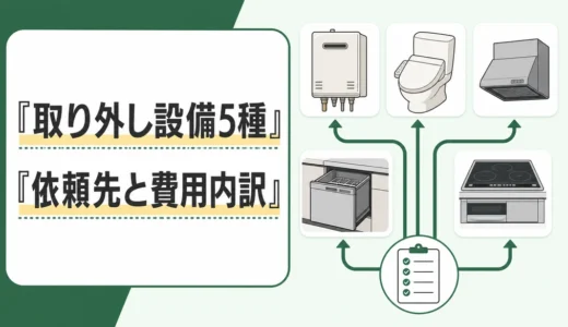 エアコン以外で取り外しが必要な家電・設備5種｜依頼先と費用内訳