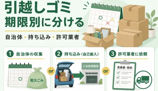 引越しゴミが自治体回収に間に合わない時の併用手順｜許可と見積もり確認