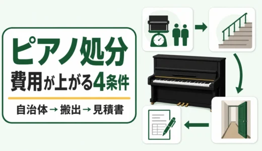 ピアノ・オルガンは不用品回収で処分できる？費用が高い理由と確認順