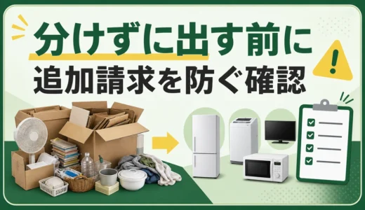 リサイクル品を分別せず不用品回収に出すとどうなる？確認順と注意点